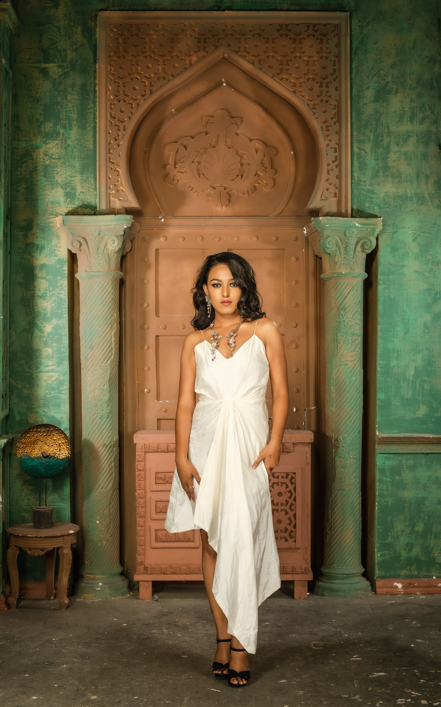 Diamond Brilliance White Asymmetrical Dress Diamond Brilliance White Asymmetrical Dress